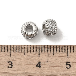 Rack Plating Brass Micro Pave Cubic Zirconia Beads&nbsp;KK-S366-16P-02