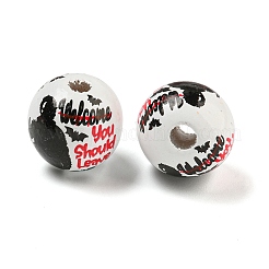 Halloween Series Wood European Beads&nbsp;WOOD-U002-01E