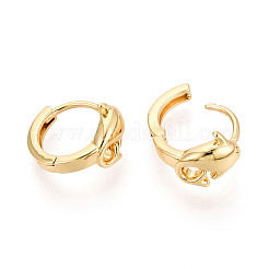 Brass Hoop Earrings&nbsp;EJEW-N063-05G