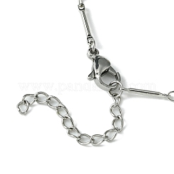 3Pcs 3 Styles Natural Rose Quartz & Natural Olive Jade & Natural Aquamarine Chip Bib Pendant Necklaces&nbsp;NJEW-TA00167