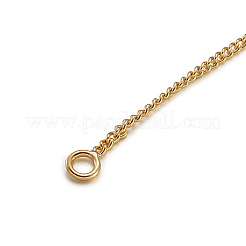 真鍮製スタッドピアスパーツ  アメリカンピアス  18KGP本金メッキ  82~85x1mm  ピン：0.5mm&nbsp;KK-TA0007-12G