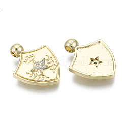 Brass Micro Pave Cubic Zirconia Pendants&nbsp;ZIRC-N039-042-NF