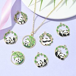 10Pcs 5 Style Alloy Enamel Pendants&nbsp;ENAM-YW0003-75
