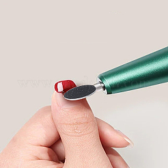 金属軸付きサンドペーパーディスク  ペディキュア用品  ブラック  2.5x0.15cm&nbsp;MRMJ-WH0112-03