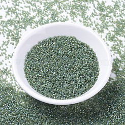 MIYUKIデリカビーズ  シリンダー  日本製シードビーズ  11/0  （db1282)マット透明オリーブab  1.3x1.6mm  穴：0.8mm  約2000PCS /ボトル  10 G /ボトル&nbsp;SEED-JP0008-DB1282