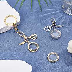 Alloy Crystal Rhinestone Locket Pendant Decorations&nbsp;HJEW-NB00242