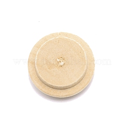 ウッドカボション  階段取り付けアクセサリー用  装飾穴  ラウンド  バリーウッド  19x8mm&nbsp;WOOD-WH0026-05B