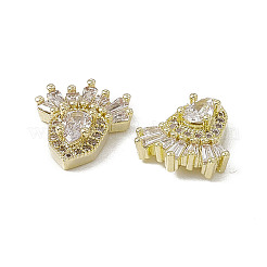 Brass Pave Clear Cubic Zirconia Nail Art Decoration&nbsp;MRMJ-B002-02LG