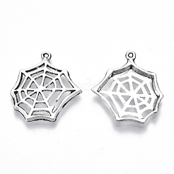合金のチベット風チャーム  鉛フリー＆カドミウムフリー  クモの巣  アンティークシルバー  25.5x23.5x3mm  穴：0.8mm&nbsp;X-TIBE-N010-14AS-RS
