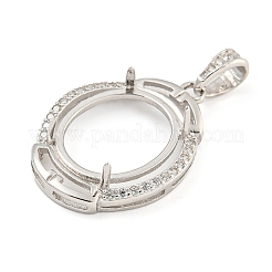 925 Sterling Silver Pendant Cabochon Settings&nbsp;STER-B005-22P