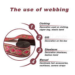 Ethnic Style Embroidery Polyester Ribbons&nbsp;SK-TAC0001-01