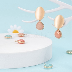 14Pcs 7 Style Natural White Jade Pendants&nbsp;G-LS0002-06
