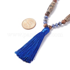 108 Mala Beads Necklace with Tassel&nbsp;NJEW-JN03791