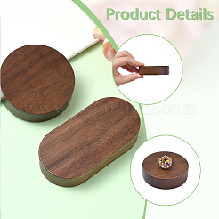 2Pcs 2 Styles Walnut Wood Chassis&nbsp;ODIS-BBC0001-02