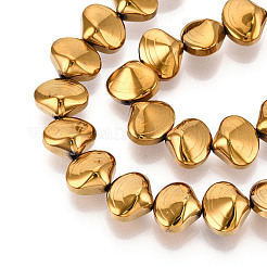 Electroplated Synthetic Non-magnetic Hematite Beads Strands&nbsp;G-T139-64C
