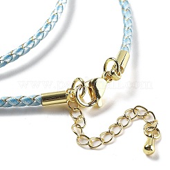 Polyester Cord Braided Necklace Makings&nbsp;MAK-L043-03G-02