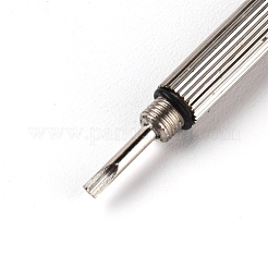 アイロンミニキーホルダー眼鏡ドライバーキット  眼鏡修理ツール  プラチナ  105mm&nbsp;TOOL-WH0130-89