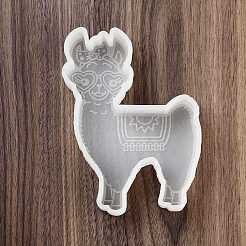 Diyのシリコーンキャンドル型  レジン型  ホワイト  アルパカ  140x100x26mm&nbsp;SIMO-G004-02E