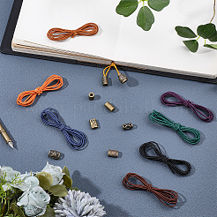 8Pcs Nylon Elastic Bands & 8Pcs Cord Ends Sets for Notbooks&nbsp;DIY-CP0013-64