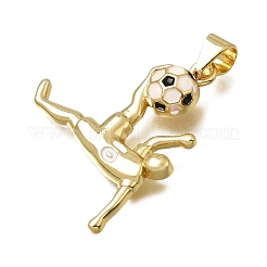 Brass Enamel Pendants&nbsp;KK-CBA0E55-08G