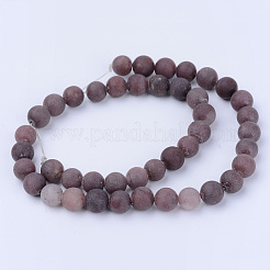 Natural Purple Aventurine Beads Strands&nbsp;G-Q462-6mm-15