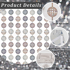 Plastic Laser Disco Ball Curtains&nbsp;AJEW-WH20020-102B