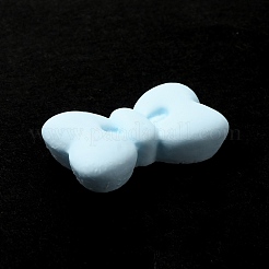 オペーク樹脂カボション  蝶結び  ライトブルー  20x33.5x8.5mm&nbsp;RESI-K022-02A