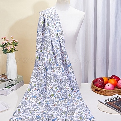 1M Flower Pattern Cotton Fabric&nbsp;AJEW-CY0002-30B