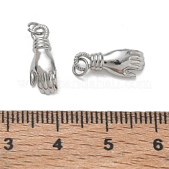 304ステンレスペンダント  ヤシのチャーム  ステンレス鋼色  17mm  穴：3mm&nbsp;SA-CBAF1D5-20P
