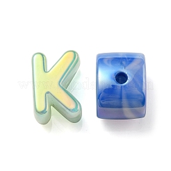 Opaque Rainbow Iridescent Acrylic Beads&nbsp;OACR-P010-23