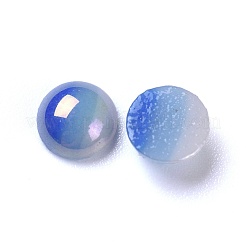 Opaque Glass Cabochons&nbsp;GGLA-S038-10E-6mm