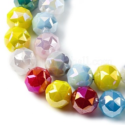 Electropalte Opaque Glass Beads Strands&nbsp;GLAA-Q009-04A