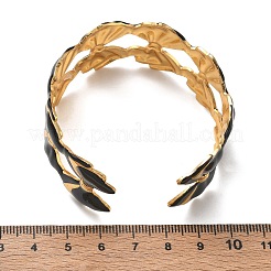 304 Stainless Steel Enamel Cuff Bangles for Women&nbsp;SA-CBAFD7D-04G
