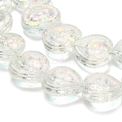 Electroplate Baking Paint Glass Beads Strands&nbsp;EGLA-K061-13A-AB06