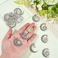20Pcs 4 Styles Tibetan Style Alloy Pendants&nbsp;FIND-BM0001-83