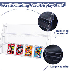 3-Tier Acrylic & PVC Organizer Display Riser Holder for Postcards Brooches&nbsp;ODIS-WH0108-041A