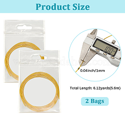 Round French Bullion Wire&nbsp;OCOR-CY0004-34A