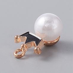 Resin Imitation Pearl Pendants&nbsp;FIND-TAC0002-041E