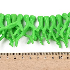 Opaque Acrylic Imitation Coral Beads Strands&nbsp;SACR-P033-02A-01