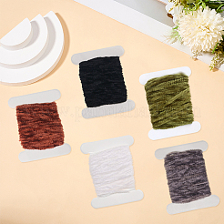 5Pcs 5 Colors Chenille Fly Fishing Tinsel Tying Materials&nbsp;OCOR-GF0006-51A