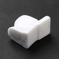 オペーク樹脂カボション  トイレ  ホワイト  22x13.5x20mm&nbsp;CRES-M014-04