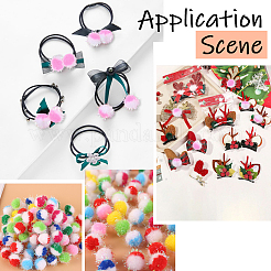 100Pcs Polyester Pom Pom Ball&nbsp;DIY-SC0031-43A