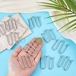 10Pcs U Shape Zinc Alloy Bikini Clips Buckles&nbsp;FIND-FH0017-06B-P