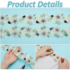 5 Yards Organza Pleated Lace Polyester Ribbon&nbsp;OCOR-FG0002-42