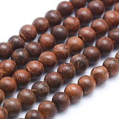 Natural Wood Beads Strands&nbsp;WOOD-P011-06-6mm