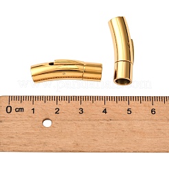 304 Stainless Steel Bayonet Clasps&nbsp;X-STAS-I013-6mm-G