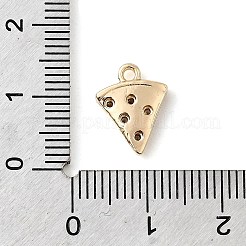 Brass Micro Pave Cubic Zirconia Charms&nbsp;KK-P337-03C-G