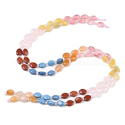 Cherry Quartz Glass & Synthetic Agate & Natural Red Jasper & Rose Quartz & Lemon Jade & Red Aventurine Beads Strands&nbsp;G-Z135-A13