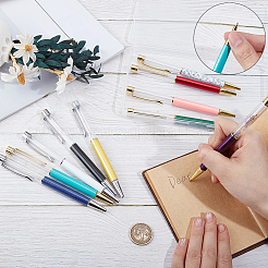 10Pcs 10 Colors Creative Empty Tube Ballpoint Pens&nbsp;AJEW-GF0014-31A