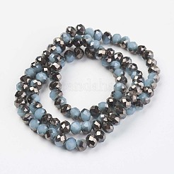 Electroplate Glass Beads Strands&nbsp;EGLA-A034-J4mm-P07